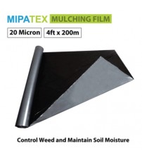 Mipatex Virgin Mulching Film 20 Micron 4m x 200m (Black) 